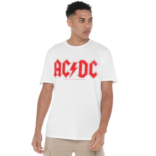 AC/DC T-shirt med logo til mænd