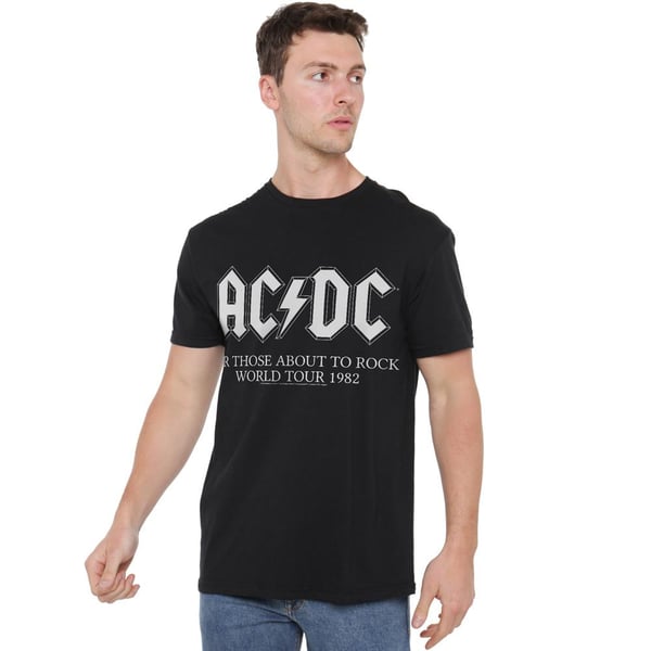 AC/DC Mens World Tour 1982 T-Shirt