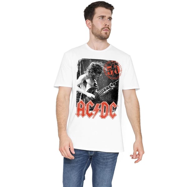 AC/DC Miesten Stamp Poster T-paita