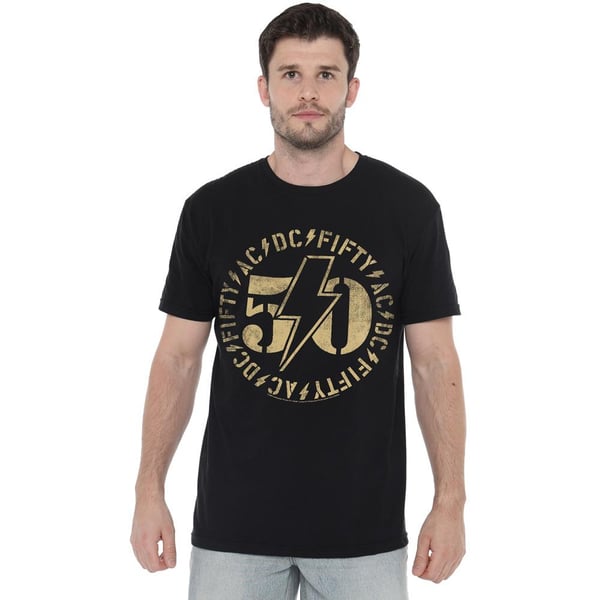 AC/DC Mens 50 Logo T-Shirt