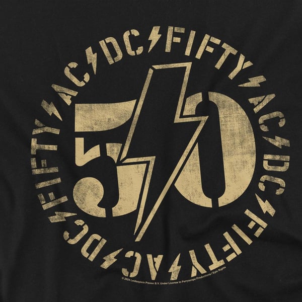 AC/DC Mens 50 Logo T-Shirt