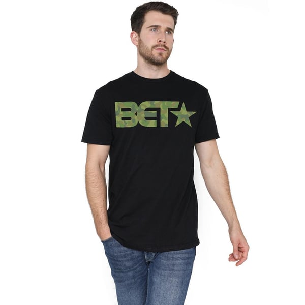 BET Mens Camo Logo T-Shirt