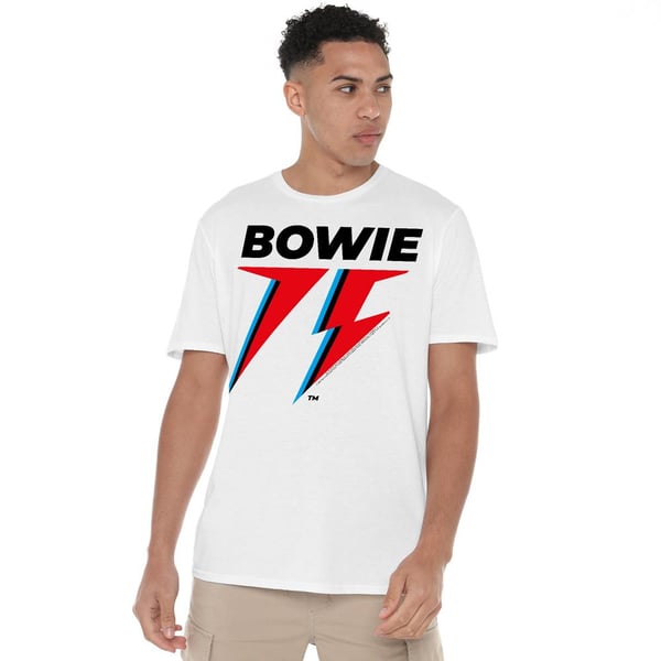 David Bowie Mens 75 Logo T-Shirt