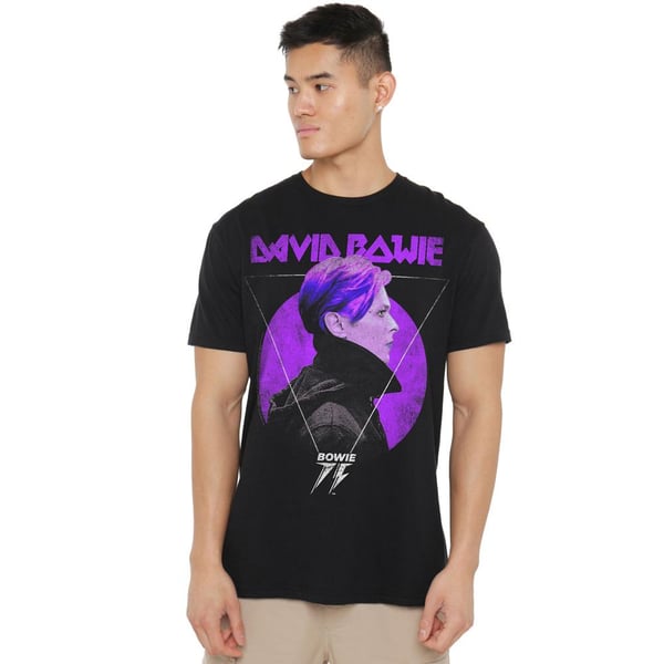 David Bowie Miesten 75 Sivukuva Logo T-paita