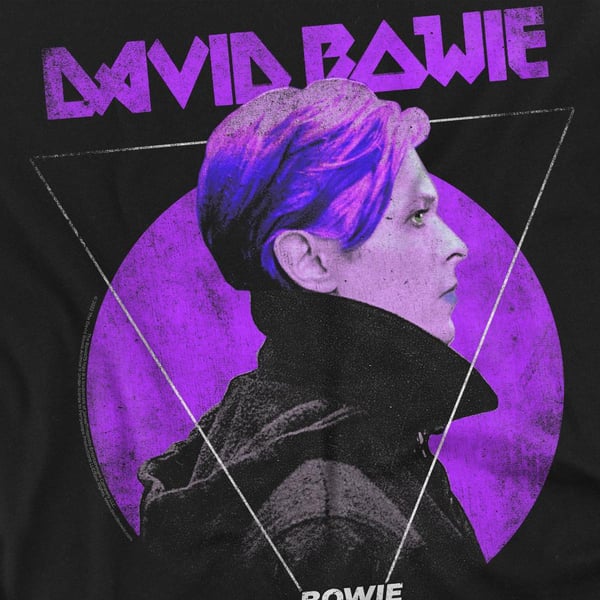 David Bowie Miesten 75 Sivukuva Logo T-paita