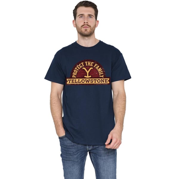 Yellowstone Miesten Protect the Family -merkkinen T-paita