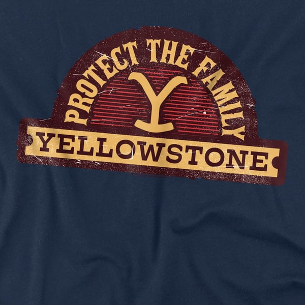 Yellowstone Miesten Protect the Family -merkkinen T-paita