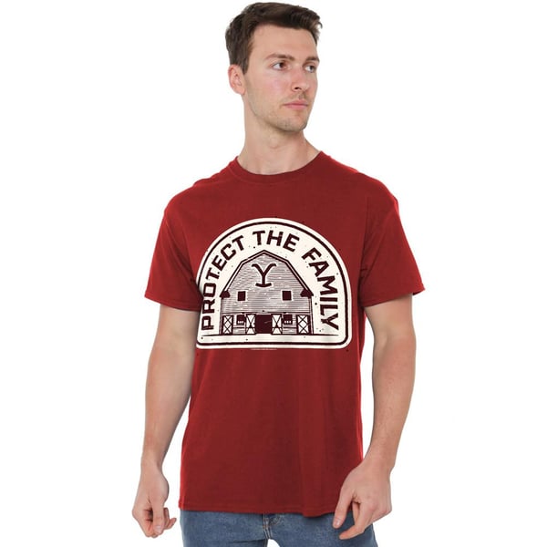 Yellowstone Miesten Protect the Family Barn T-paita