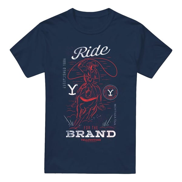 Yellowstone Miesten Ride For The Brand Cowboy T-paita
