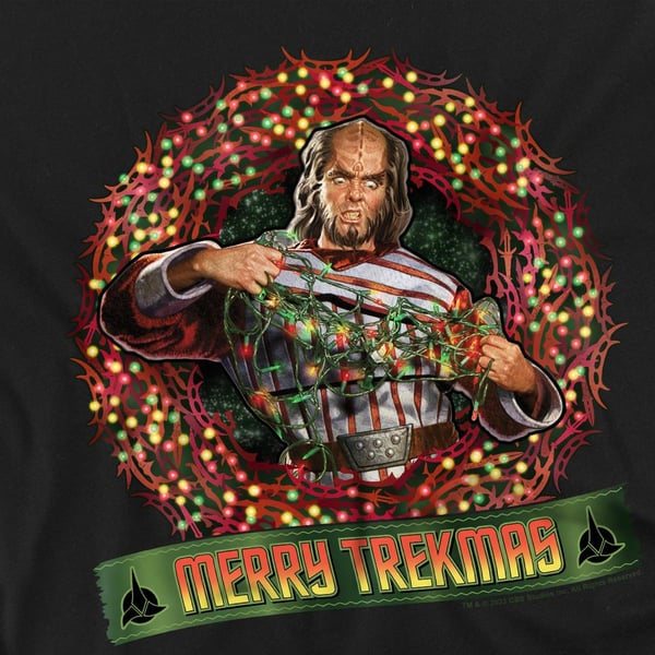 Star Trek Mens Merry Trekmas Christmas T-Shirt