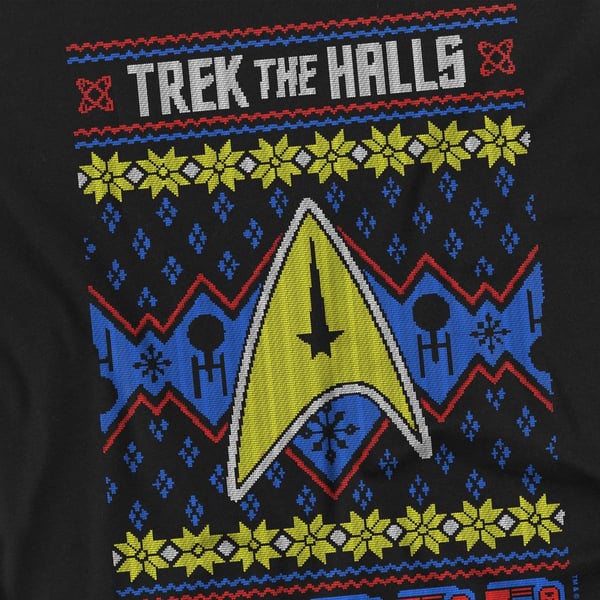 Star Trek Miesten Trek the Halls Ruma Joulupaita