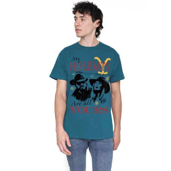 Yellowstone Mens My Holidays Are All Yours Christmas T-Shirt
