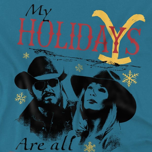 Yellowstone Mens My Holidays Are All Yours Christmas T-Shirt