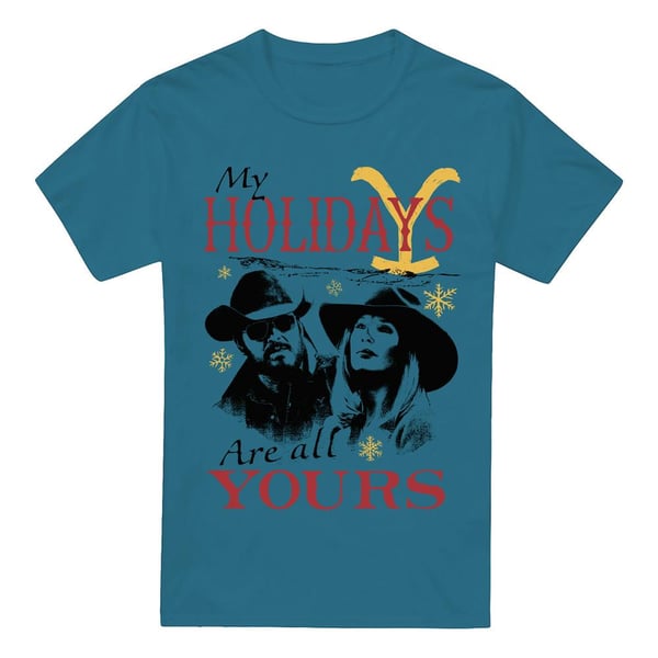 Yellowstone Mens My Holidays Are All Yours Christmas T-Shirt