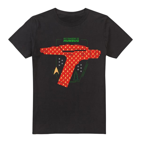 Star Trek: The Original Series Mens Phaser Set To Humbug Christmas T-Shirt
