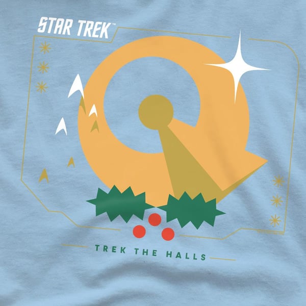 Star Trek: The Original Series Mens Trek The Halls Christmas T-Shirt