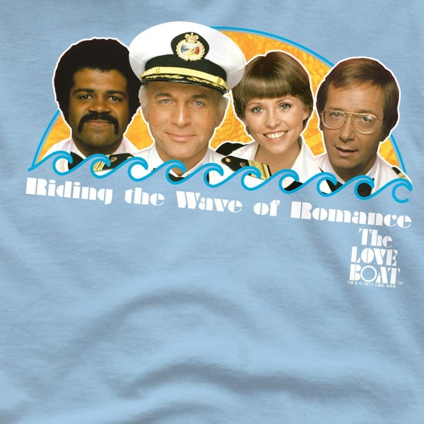 The Love Boat Mens Wave of Romance T-Shirt