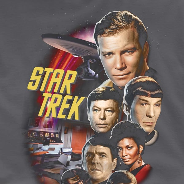 Star Trek Mens Classic Crew T-Shirt