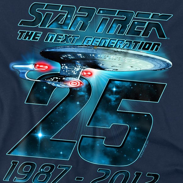 Star Trek Mens Enterprise 25 T-Shirt