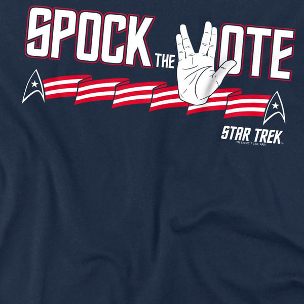 Star Trek Mens Spock the Vote T-Shirt