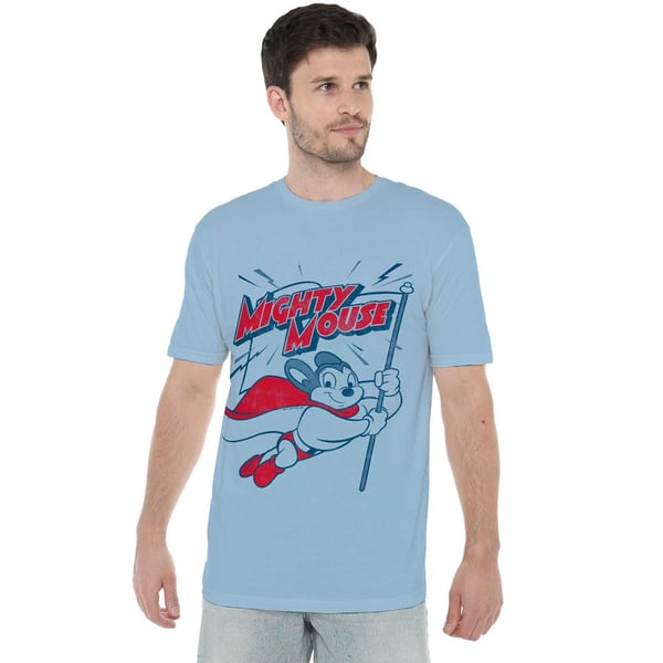 Mighty Mouse Mens Mighty Flag T-Shirt