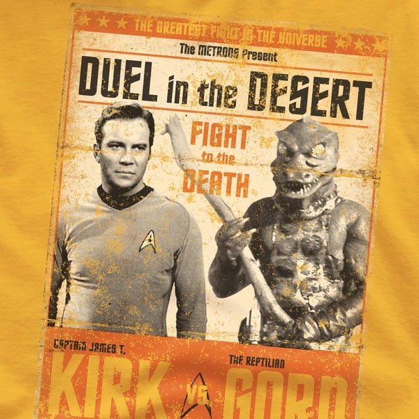 Star Trek Miesten Kaksintaistelu autiomaassa T-paita