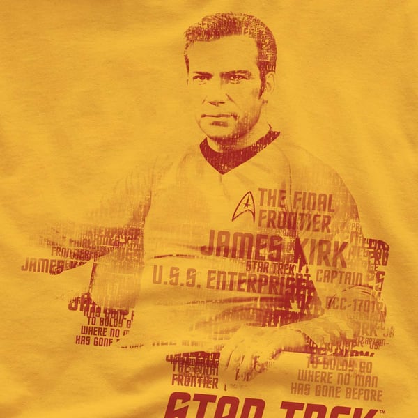 Star Trek Mens Words Captain Kirk T-Shirt