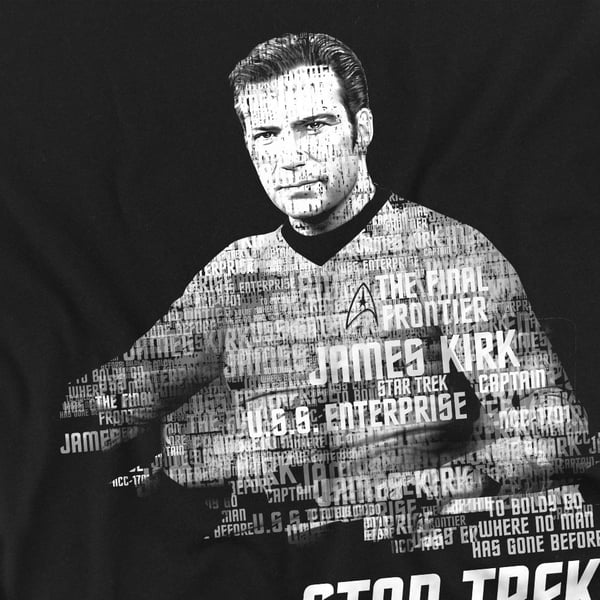 Star Trek Mens Words Captain Kirk T-Shirt