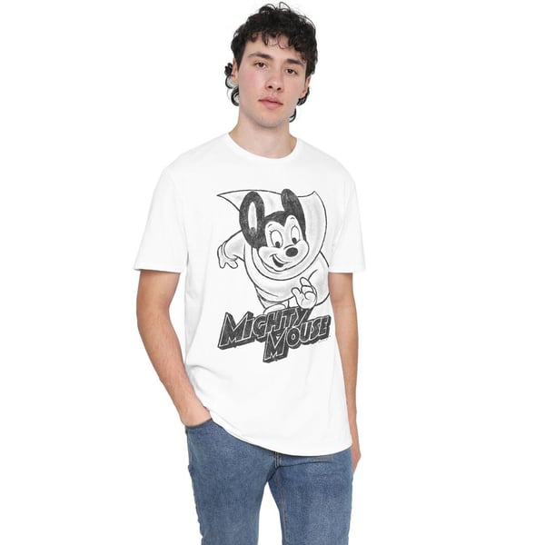Mighty Mouse Miesten Mighty Sketch T-paita