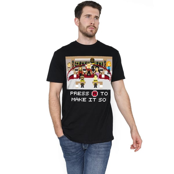 Star Trek Miesten Make It So Pixel T-paita
