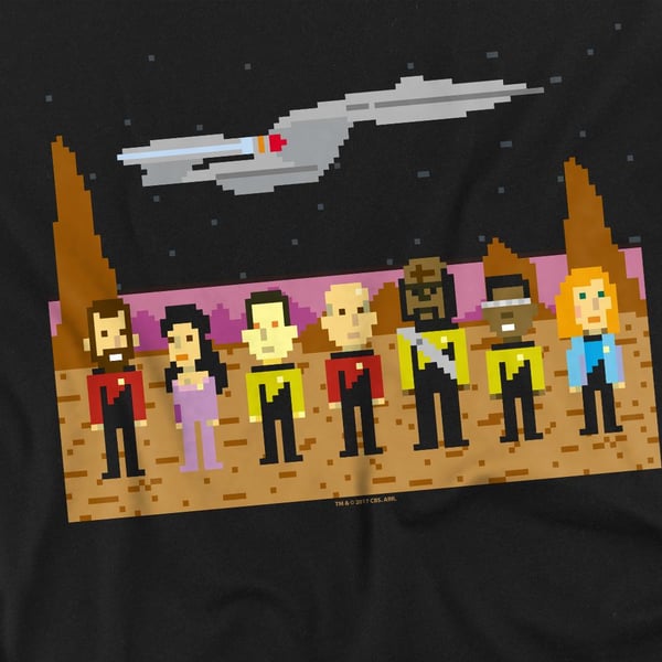 Star Trek Mens The Next Generation Trexel Crew T-Shirt