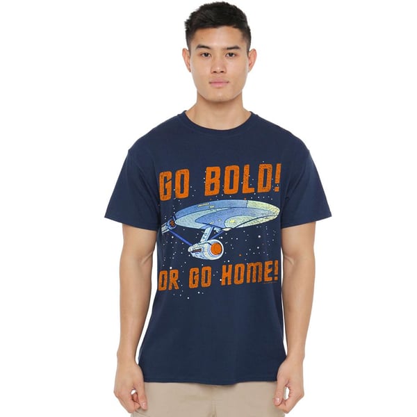 Star Trek Miesten Go Bold T-paita