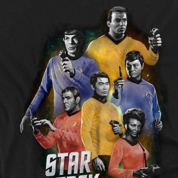 Star Trek Mens Galaxy Glow T-Shirt