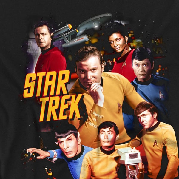 Star Trek Mens At the Controls T-Shirt
