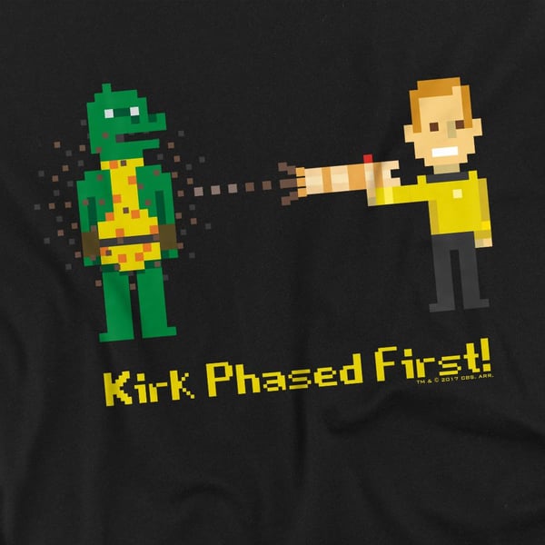 Star Trek Mens Kirk Phased First T-Shirt