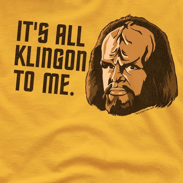 Star Trek Mens All Klingon T-Shirt