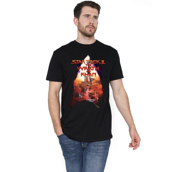 Star Trek Mens The Wrath of Khan Poster T-Shirt