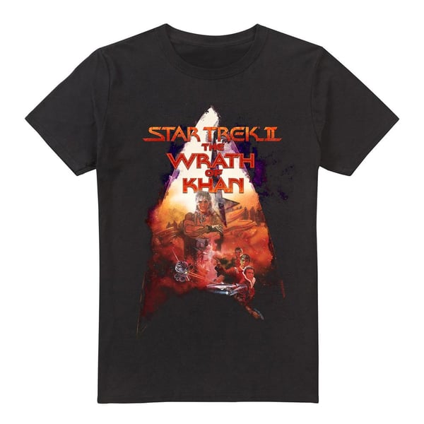 Star Trek Mens The Wrath of Khan Poster T-Shirt