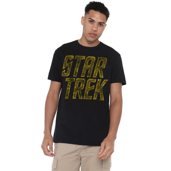 Star Trek Mens Distressed Logo T-Shirt