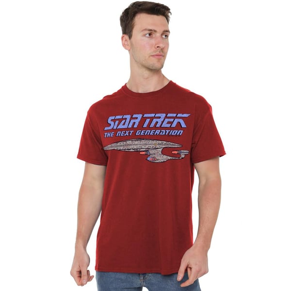 Star Trek Mens The Next Generation Distressed T-Shirt