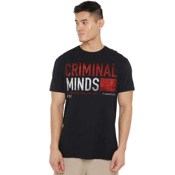 Criminal Minds Mens Title Card T-Shirt