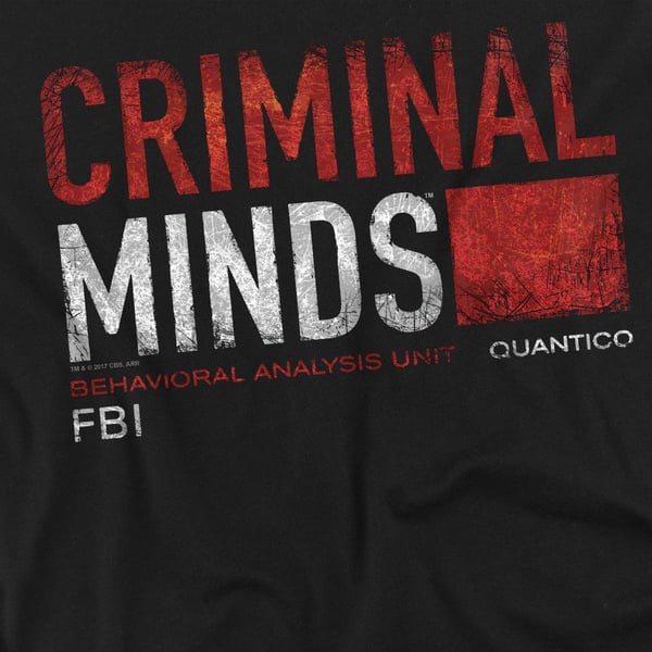 Criminal Minds Mens Title Card T-Shirt