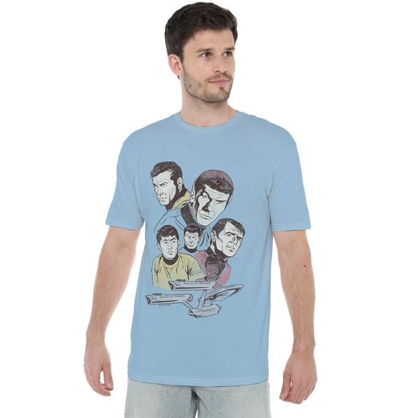 Star Trek Mens Retro Crew T-Shirt