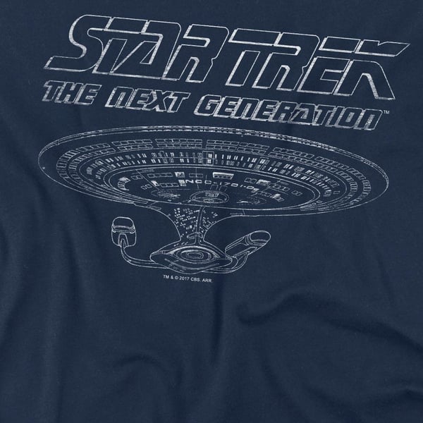 Star Trek Mens The Next Generation Enterprise T-Shirt