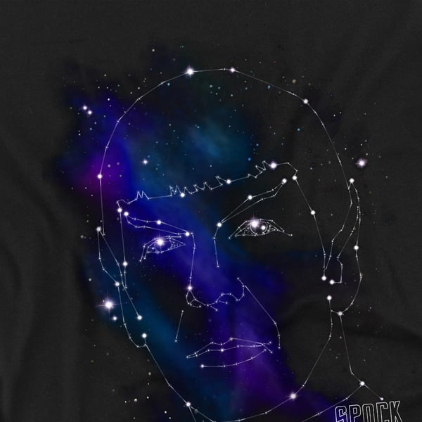 Star Trek Miesten Spock Constellations T-paita