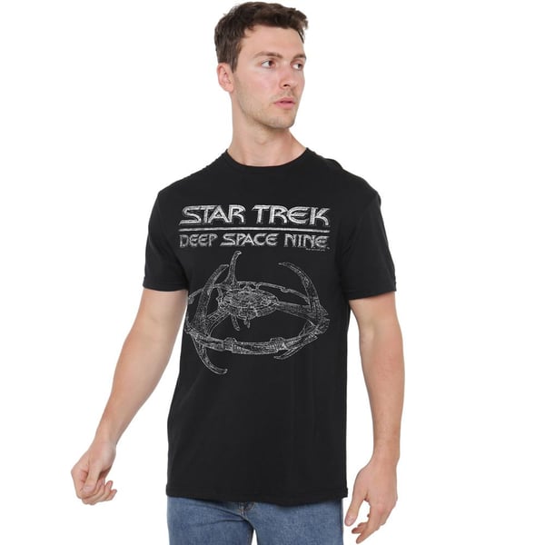 Star Trek Mens Deep Space Nine Station T-Shirt
