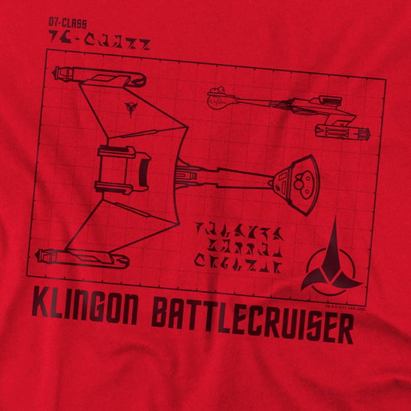Star Trek Mens D7 Diagram T-Shirt