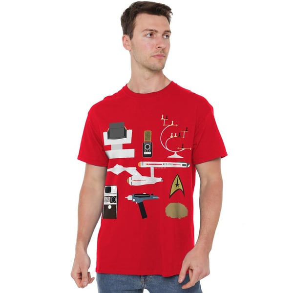 Star Trek Mens The Original Series Gift Set T-Shirt