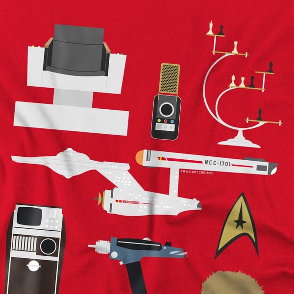Star Trek Mens The Original Series Gift Set T-Shirt