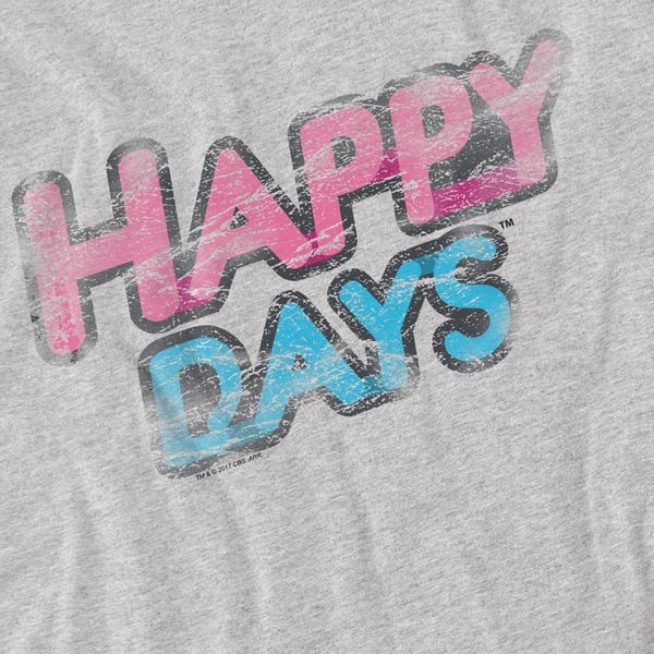 Happy Days Distressed T-shirt til mænd